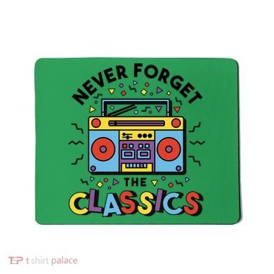 Never Forget The Classics Retro Mousepad