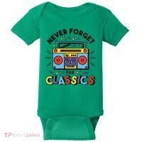 Never Forget The Classics Retro Baby Bodysuit thumb 0