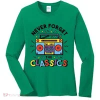 Never Forget The Classics Retro Women's Long Sleeve Shirt thumb 0
