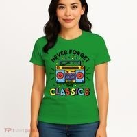 Never Forget The Classics Retro Women's T-Shirt thumb 4