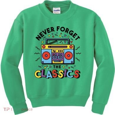 Never Forget The Classics Retro Kids Sweatshirt