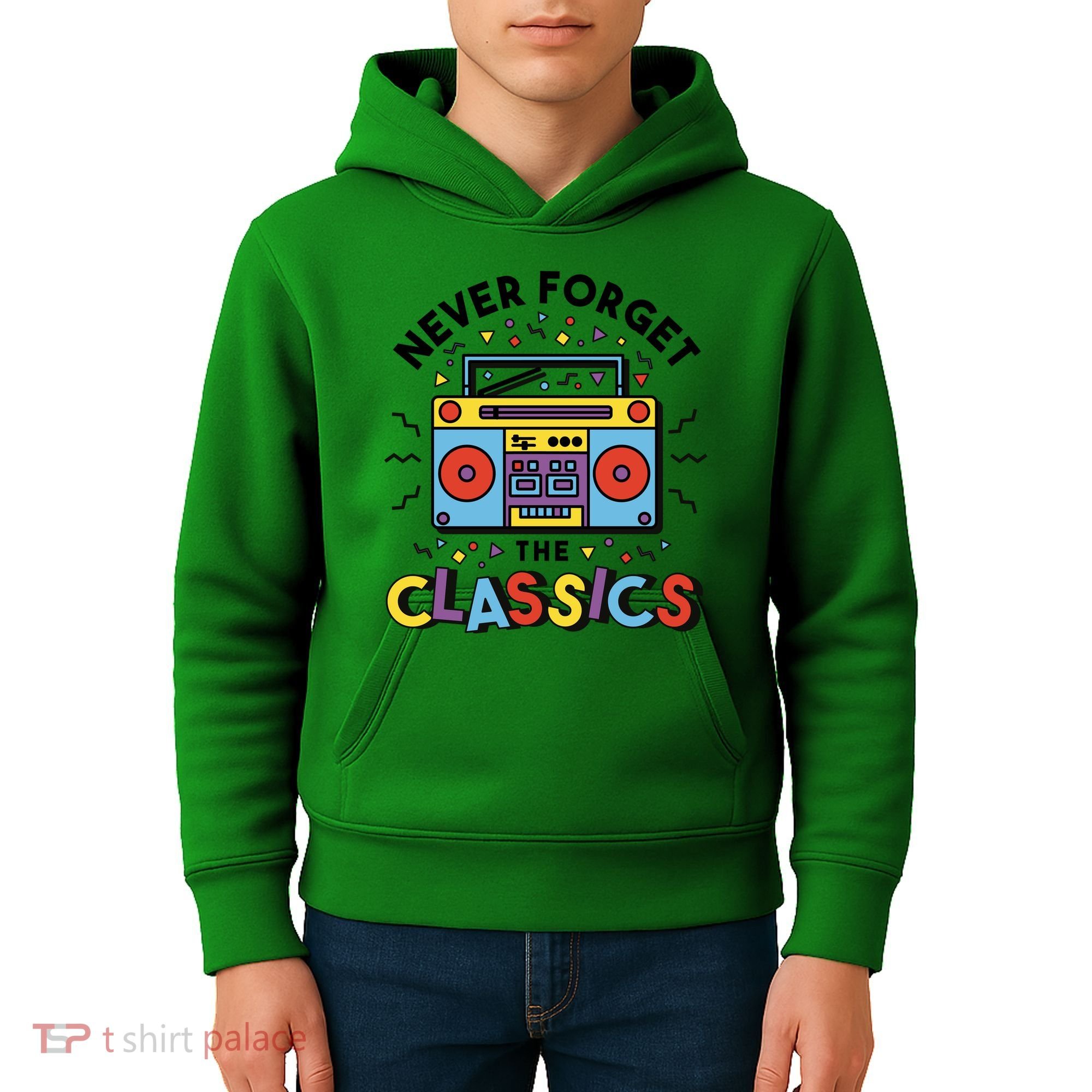 Never Forget The Classics Retro Kids Hoodie