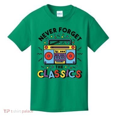 Never Forget The Classics Retro Kids T-Shirt