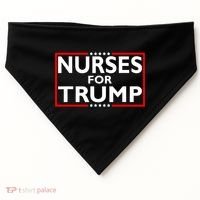 Nurses For Trump President Election 2024 USA-Made Doggie Bandana thumb 0