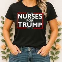 Nurses For Trump President Election 2024 Women's T-Shirt thumb 2