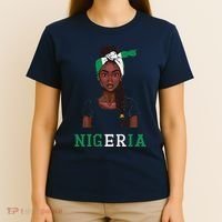 Nigerian Flag Uniform Souvenirs Products Woman Nigeria T-Shirt thumb 4