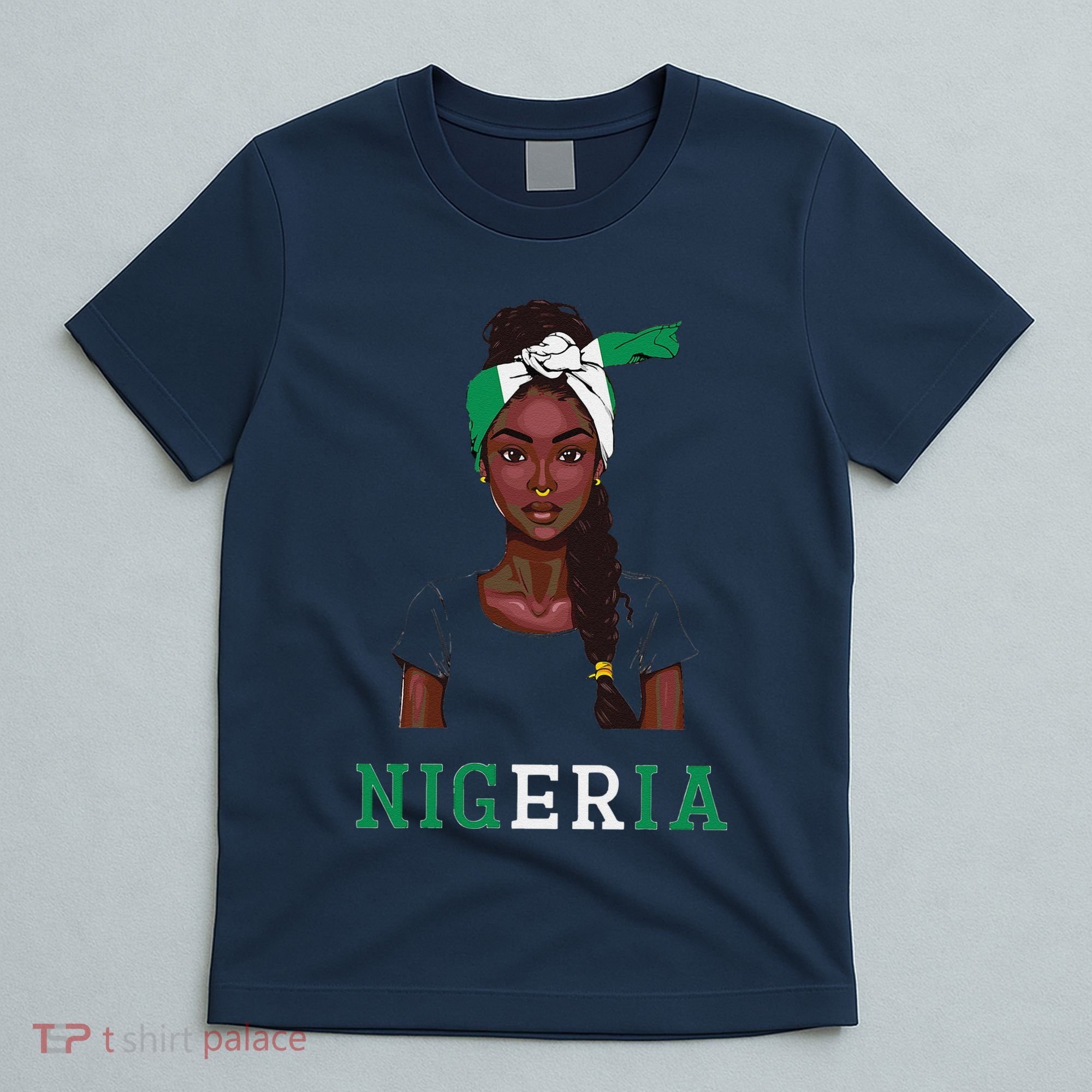 Nigerian Flag Uniform Souvenirs Products Woman Nigeria T-Shirt
