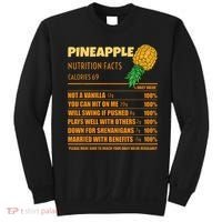 Nutrition Facts Upside Down Pineapple Swinger Men Women Sweatshirt thumb 0