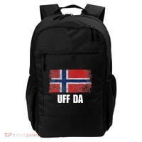 Norway Flag Uff Da  Great Norge Gift Backpack thumb 0