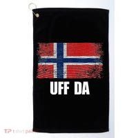 Norway Flag Uff Da  Great Norge Gift Golf Towel thumb 0