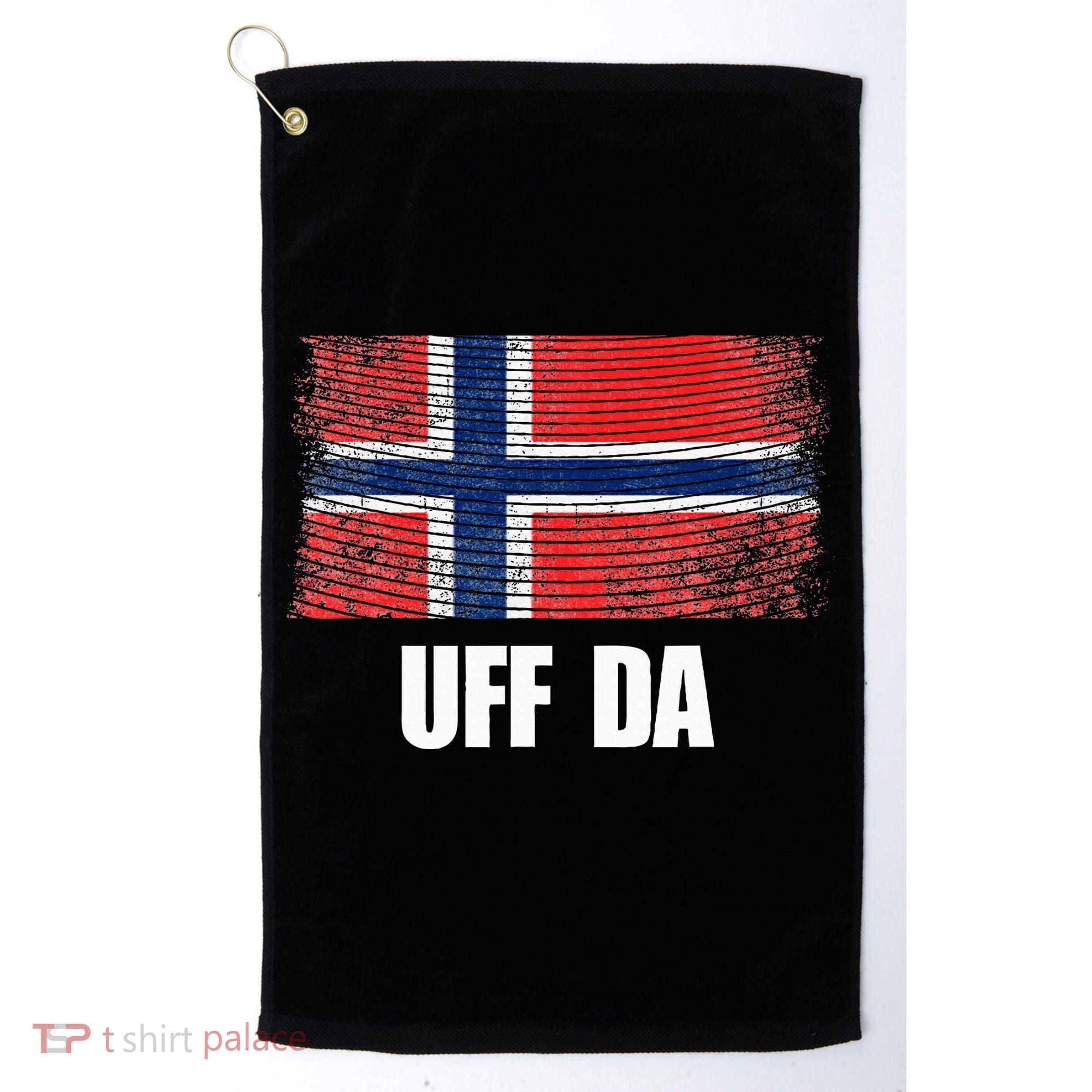 Norway Flag Uff Da  Great Norge Gift Golf Towel