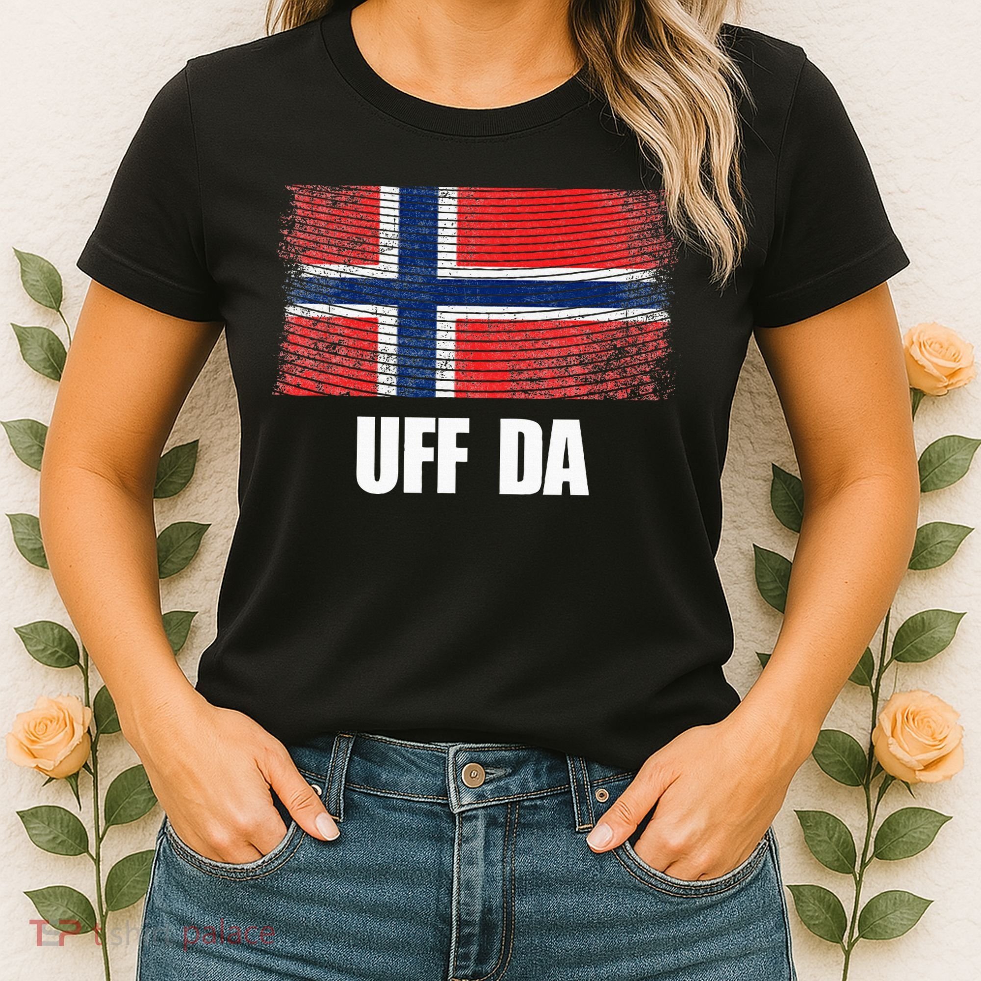 Norway Flag Uff Da  Great Norge Gift Women's T-Shirt