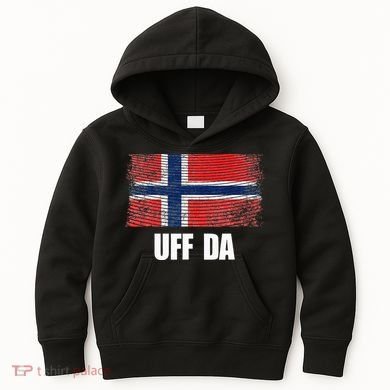 Norway Flag Uff Da  Great Norge Gift Kids Hoodie