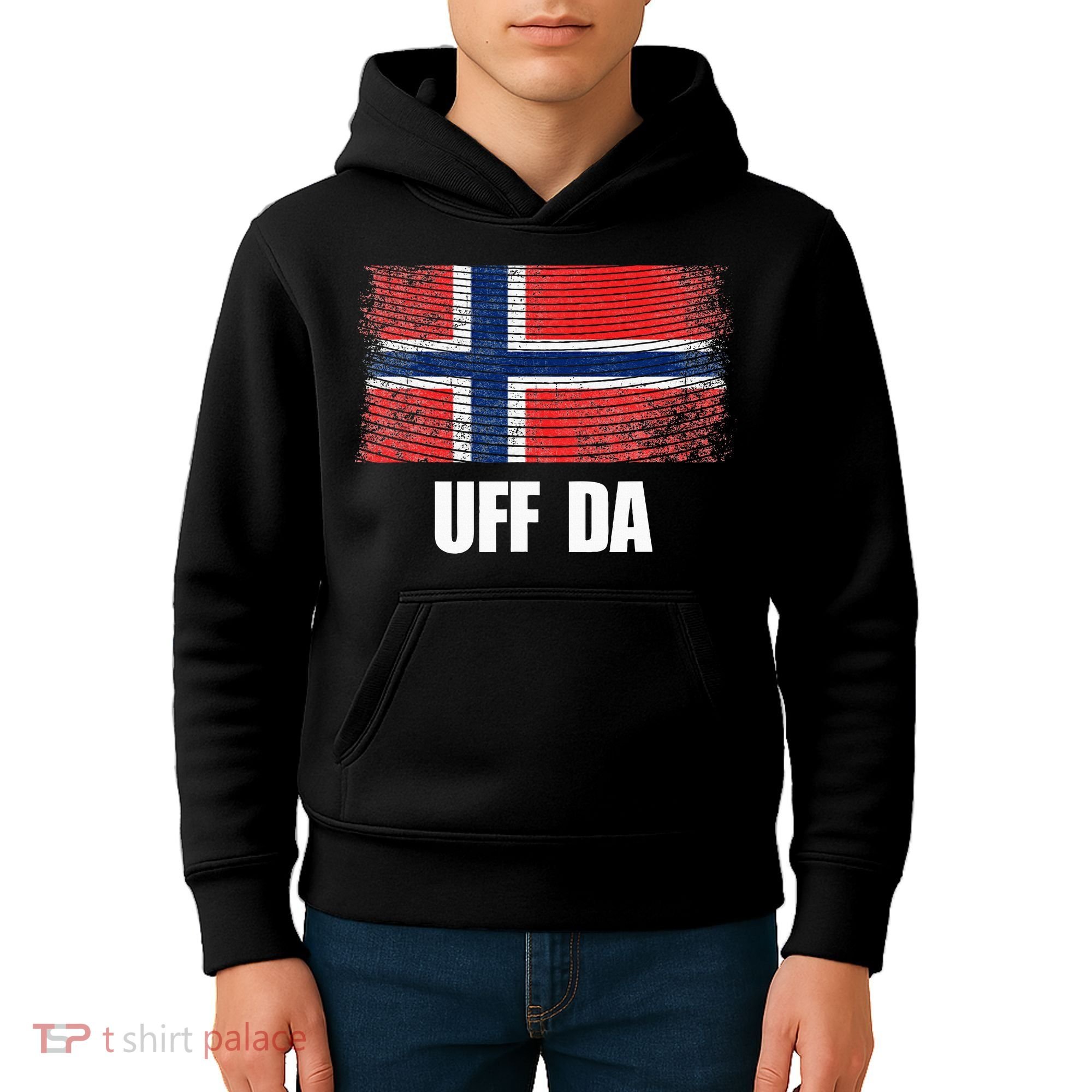 Norway Flag Uff Da  Great Norge Gift Kids Hoodie