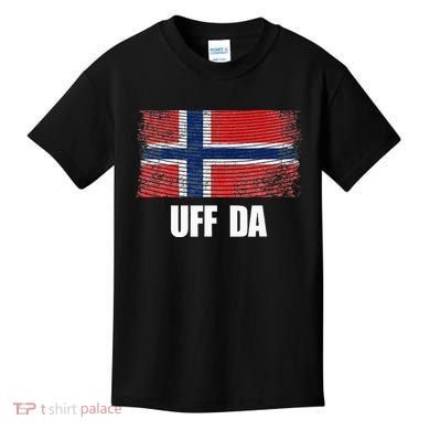 Norway Flag Uff Da  Great Norge Gift Kids T-Shirt
