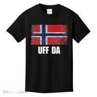 Norway Flag Uff Da  Great Norge Gift Kids T-Shirt thumb 0