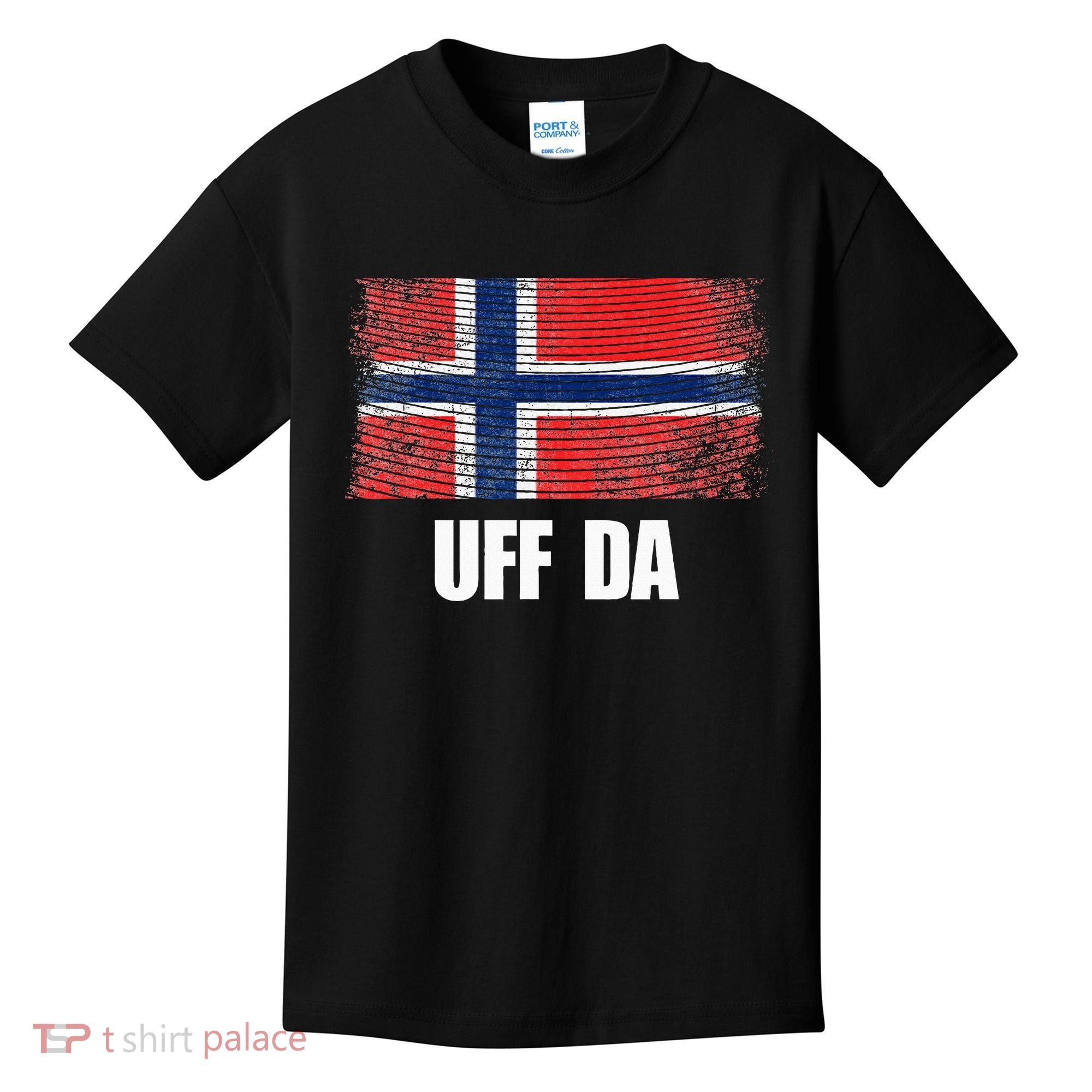 Norway Flag Uff Da  Great Norge Gift Kids T-Shirt