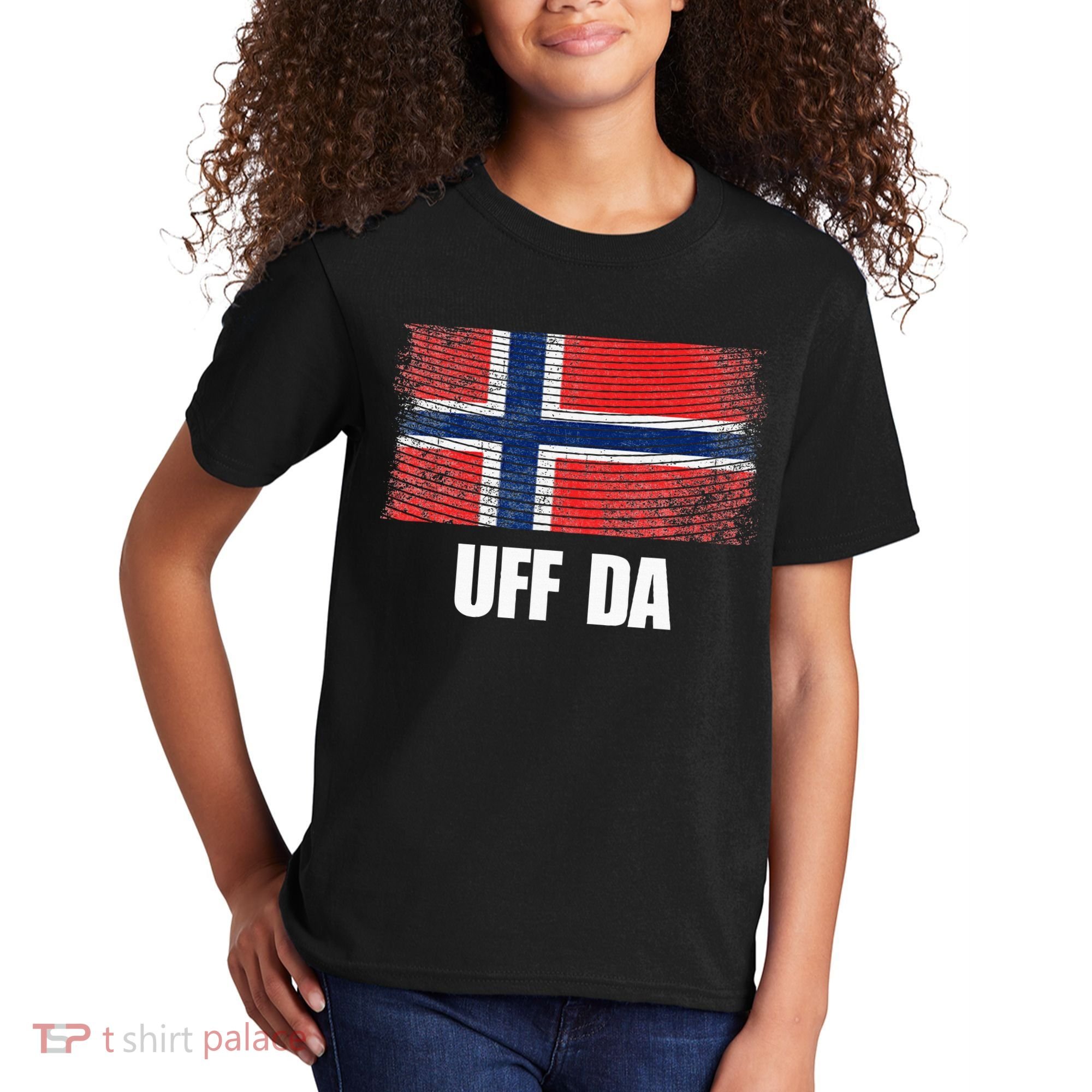 Norway Flag Uff Da  Great Norge Gift Kids T-Shirt