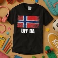 Norway Flag Uff Da  Great Norge Gift Kids T-Shirt thumb 3