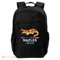 Naples Florida USA Alligator Sunset Palm Trees Souvenir Backpack thumb 0