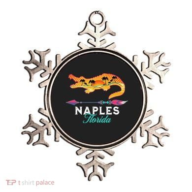Naples Florida USA Alligator Sunset Palm Trees Souvenir Ornament