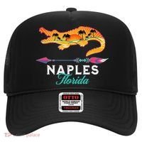 Naples Florida USA Alligator Sunset Palm Trees Souvenir Hat thumb 0