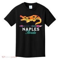 Naples Florida USA Alligator Sunset Palm Trees Souvenir Kids T-Shirt thumb 0
