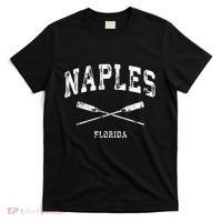 Naples Florida Vintage Nautical Crossed Oars T-Shirt thumb 0