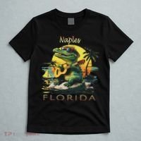 Naples Florida Vacation Cute Alligator Sunset Souvenir T-Shirt thumb 5