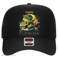 Naples Florida Vacation Cute Alligator Sunset Souvenir Hat thumb 0