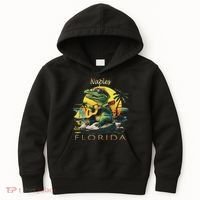 Naples Florida Vacation Cute Alligator Sunset Souvenir Kids Hoodie thumb 0