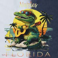 Naples Florida Vacation Cute Alligator Sunset Souvenir Sport-Tek Competitor United Soccer Jersey thumb 4