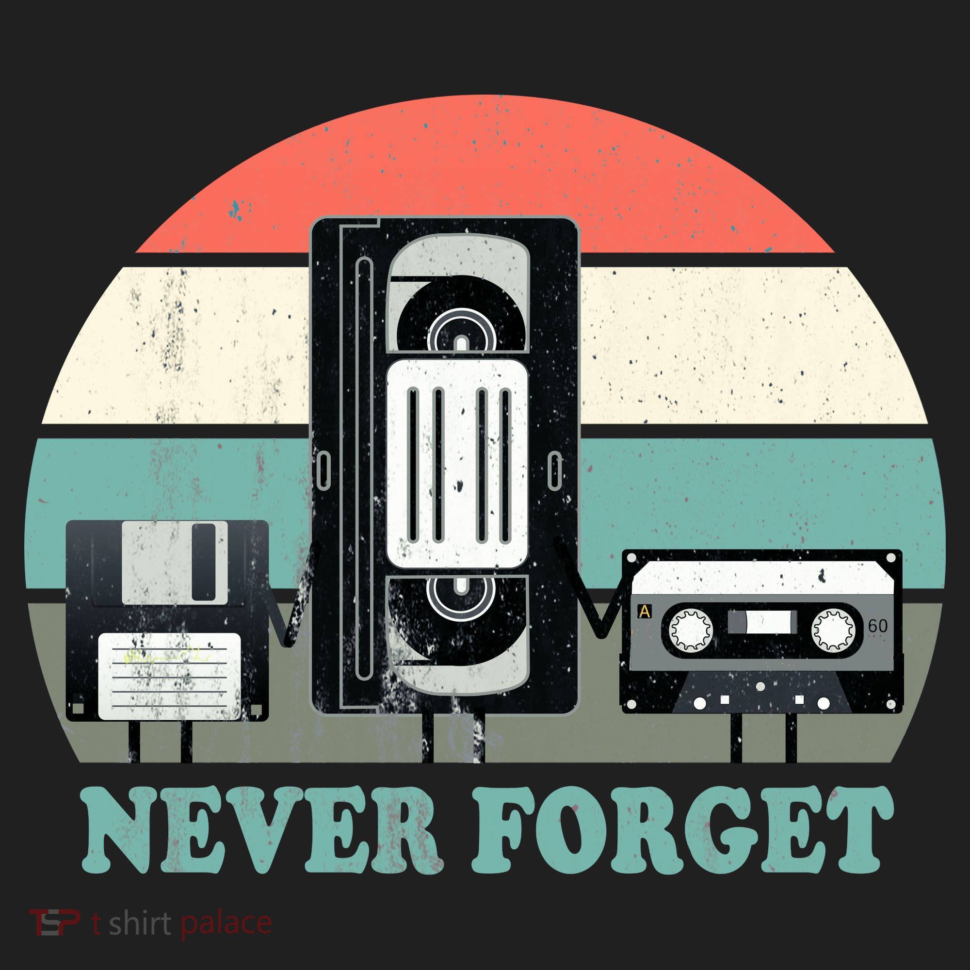 Never Forget VHS, Cassette, Floppy Disc Old School Retro Women's Sweatshirt