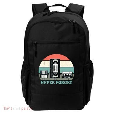 Never Forget VHS, Cassette, Floppy Disc Old School Retro Backpack