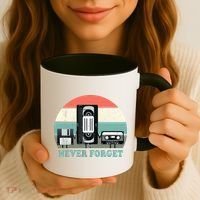 Never Forget VHS, Cassette, Floppy Disc Old School Retro Coffee Mug thumb 3