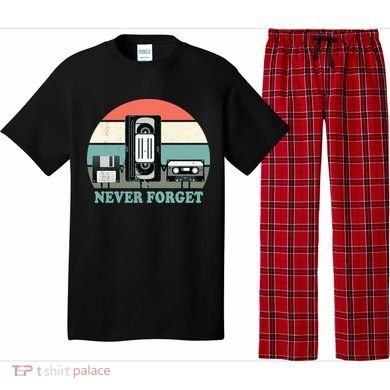 Never Forget VHS, Cassette, Floppy Disc Old School Retro Pajama Set