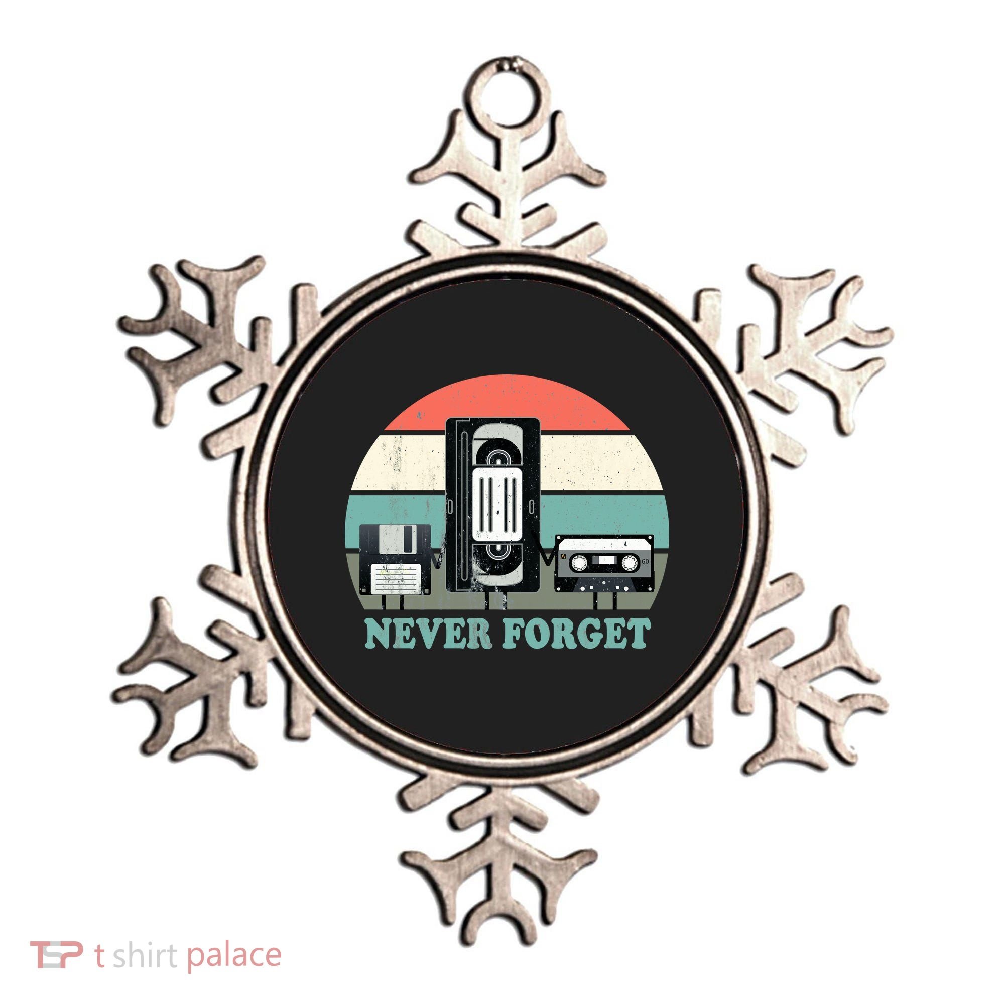 Never Forget VHS, Cassette, Floppy Disc Old School Retro Ornament