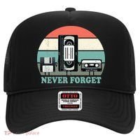 Never Forget VHS, Cassette, Floppy Disc Old School Retro Hat thumb 0