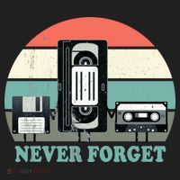 Never Forget VHS, Cassette, Floppy Disc Old School Retro Hat thumb 2