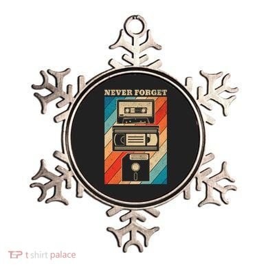Never Forget Vintage Floppy Disk Vhs Tape 90s 80s Cassette Great Gift Ornament