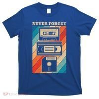 Never Forget Vintage Floppy Disk Vhs Tape 90s 80s Cassette Great Gift T-Shirt thumb 0