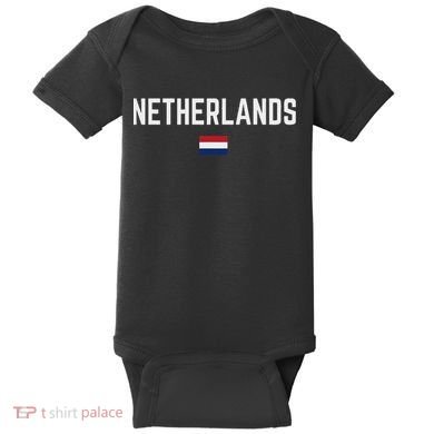 Netherlands Flag Women Netherlands Baby Bodysuit