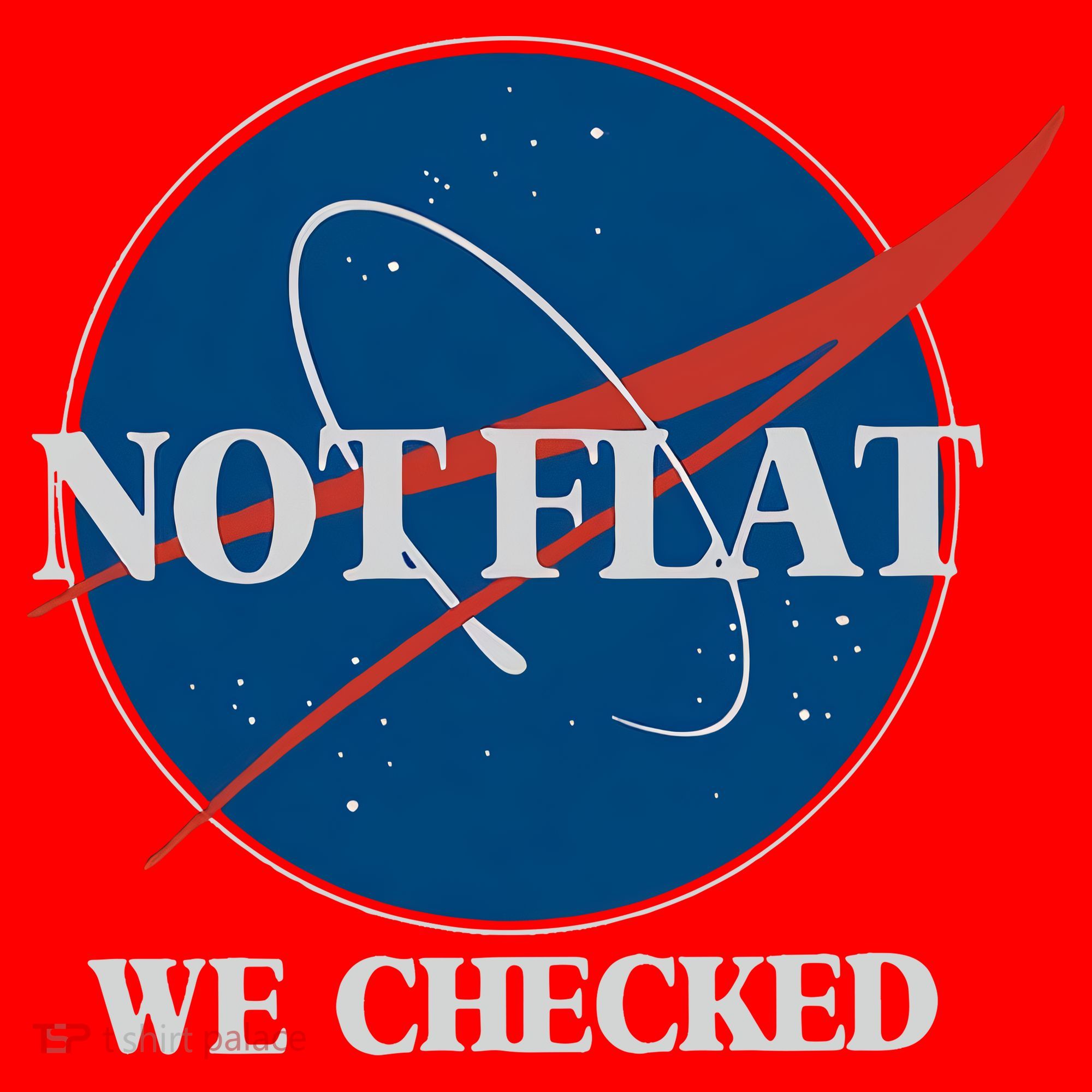 Not Flat We Checked Earth Is Flat Funny Conspiracy Globe Lie Space Santa Hat