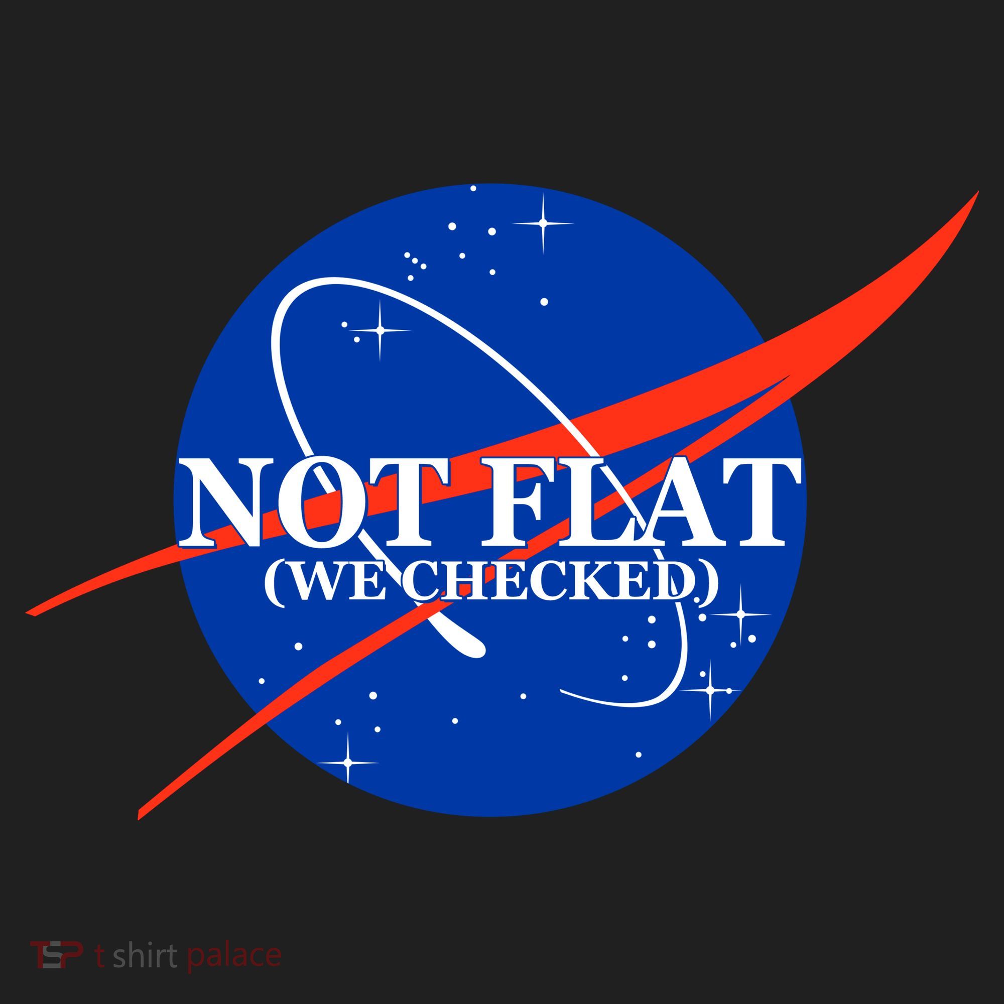 Not Flat We Checked Nasa Anti Flat Earth Women's Sweatshirt