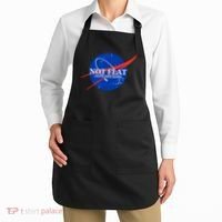 Not Flat We Checked Nasa Anti Flat Earth Apron thumb 2