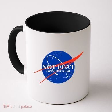Not Flat We Checked Nasa Anti Flat Earth Coffee Mug