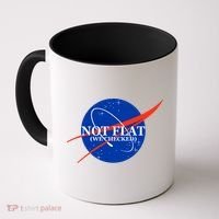 Not Flat We Checked Nasa Anti Flat Earth Coffee Mug thumb 0
