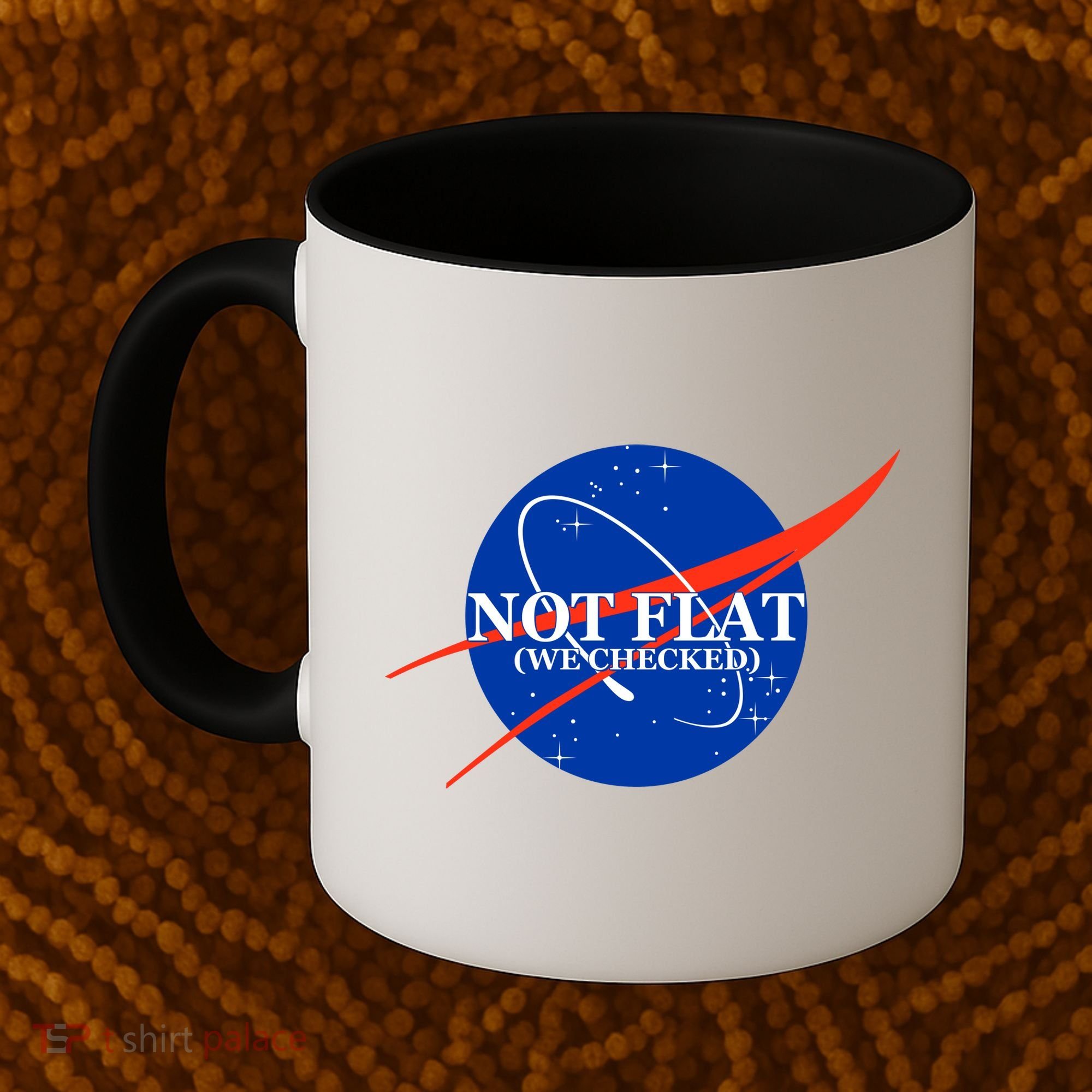 Not Flat We Checked Nasa Anti Flat Earth Coffee Mug