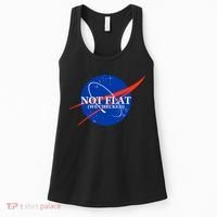 Not Flat We Checked Nasa Anti Flat Earth Women's Tank Top thumb 0