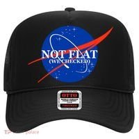 Not Flat We Checked Nasa Anti Flat Earth Hat thumb 0